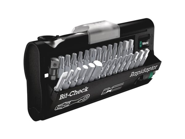 Wera 05346293001, 23 stykker, Philips, PH 1, PH 2, PH 3, TX10, TX15, TX20, TX25, TX30, TX40, 1/4, 1/8, 3/16, 3/32, 5/32, Stål