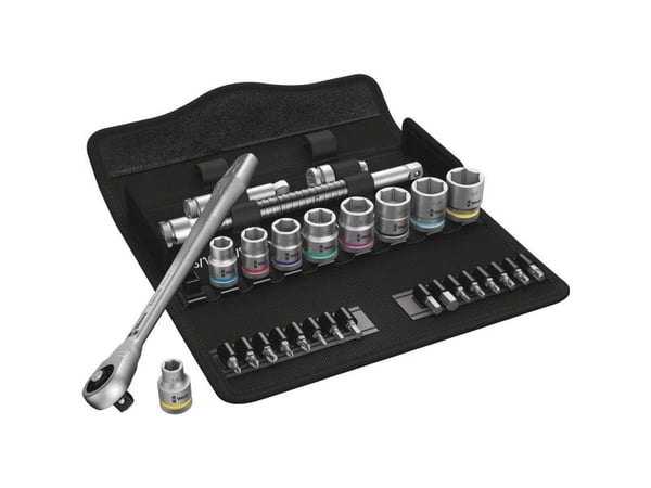 Wera 8100 SB 10, 29 stykker, Sort, Sølv