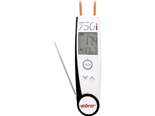 ebro TLC 750i infrarødt termometer og stikktermometer (HACCP), optikk 2:1, -50 til +250 °C