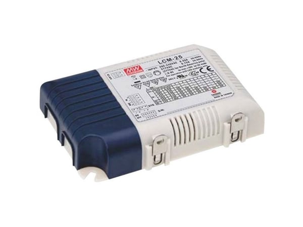 MEAN WELL LCM-25, 25,2 W, 47 ~ 63 Hz, 0.17/230VC, 0.15/277VC, 1,05 A, 54 V, 68 mm
