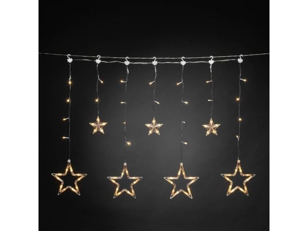 Konstsmide 4046-803, 77 lamppua, LED, Meripihka, Ulkona, Läpinäkyvä, Muovi