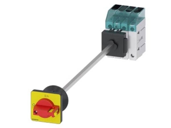 Siemensin kuormakytkin, punainen, keltainen, 4-napainen, 16 mm², 40 A, 690 V/AC, 3LD33400TL13, 4P, IP65, 60 mm, 68 mm, 83 mm, 420 mm