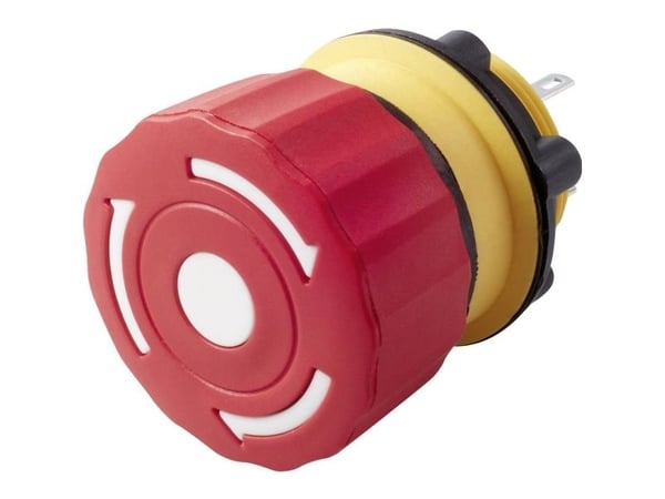 TRU COMPONENTS TC-LAS1-A22Y-01TSB Nødstopknap 250 V/AC 3 A 1 x brydekontakt IP65 1 stk