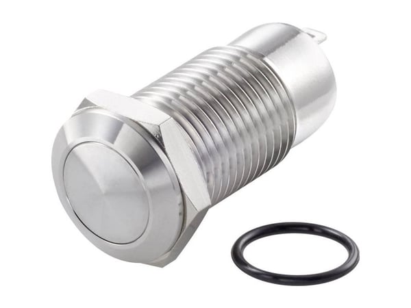 TRU COMPONENTS TC-7494668 TC-GQ12-CH-10Z/J/S Trykknap 36 V/DC 1 A 1 x Off/On Klikkende IP40 1 stk 1 stk