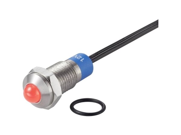 Conrad TC-7495160, Punainen, -25 - 55 °C, IP67, 12 V, 9,5 mm, 1 kpl