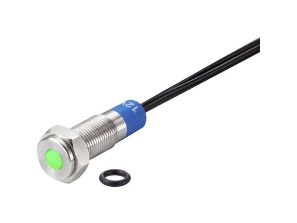 Conrad TC-7495116, Vihreä, -25 - 55 °C, IP67, 12 V, 7 mm, 1 kpl