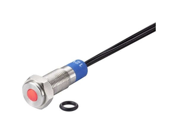 Conrad TC-7495112, Punainen, -25 - 55 °C, IP67, 12 V, 7 mm, 1 kpl