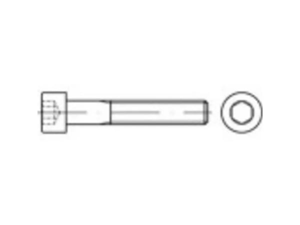 TOOLCRAFT sylinderskrue M4 110 mm innvendig sekskant stål galvanisert 200 stk