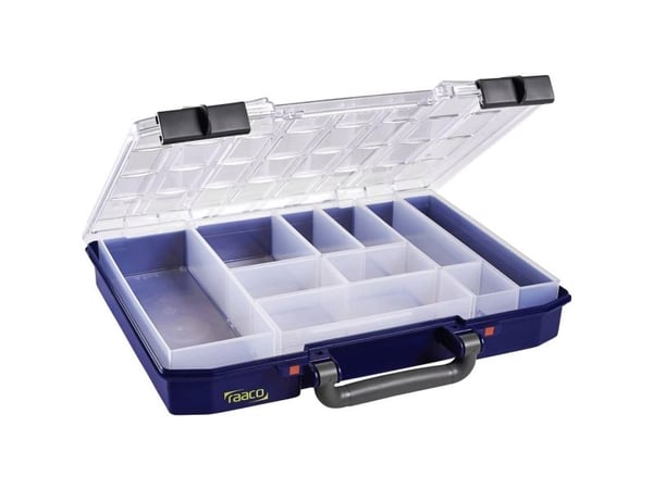 raaco CarryLite 55 4x8-10, Blå, Polykarbonat (PC), Polypropylen (PP), 337 mm, 278 mm, 57 mm, 924 g