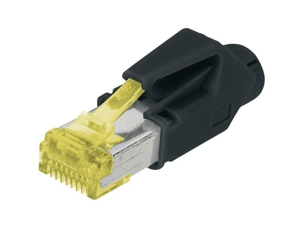 Digitus A-MO6 8/8 HRS, RJ-45, Musta, Metallinen, Punainen, Cat6, Kulta, Nikkelillä päällystetty fosforipronssi, Saksa
