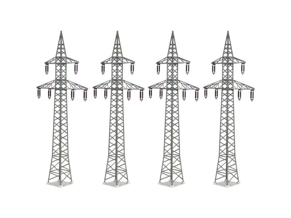 Kibri 38533 H0 Koristesarja sähköpylväät, 4 kpl.