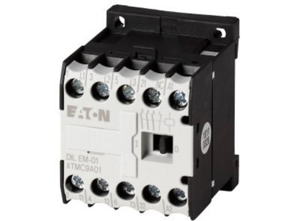 Eaton DILEM-01(230V50HZ,240V60HZ), Kontaktori, Musta, Valkoinen, IP20, 45 mm, 52 mm, 58 mm