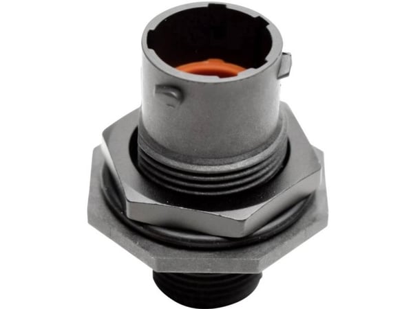 Amphenol RTS 7 10N 6P03 rundkontakt/stikk for innbygging, samlet poltall 6, serie Ecomate Aquarius