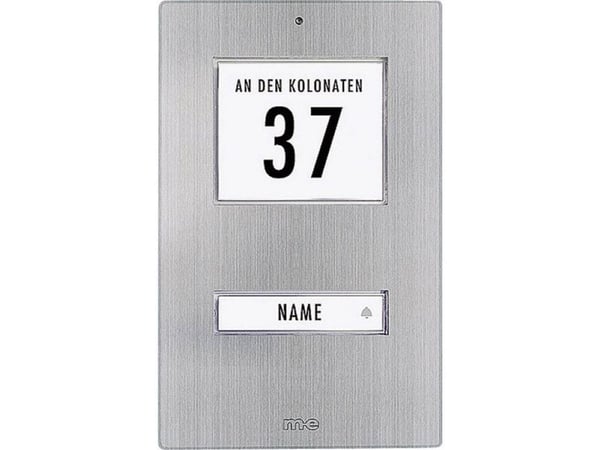 M-E MODERN-ELECTRONICS dörrklockesida 1-familj rostfritt stål (KT 1-EG)