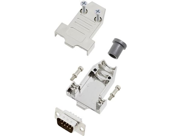 TRU COMPONENTS TCDTNT09MDBPK 7708800 D-SUB tappiliuska 180° Nastojen määrä: 9 Juotoskuppi 1 kpl