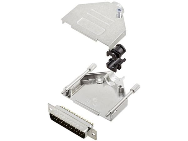 TRU COMPONENTS TCDTZK25DMPK 7708988 D-SUB-pinnestripsett 180° Polnummer: 25 Loddehode 1 stk