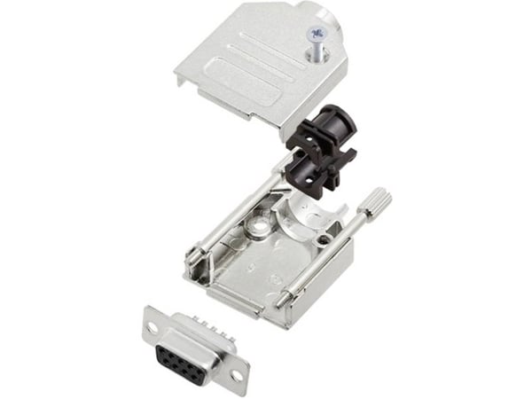 TRU COMPONENTS TCDTZK09DMSK 7708984 D-SUB-kiskosarja 180° Napojen lukumäärä: 9 Juotospää 1 kpl