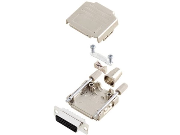 TRU COMPONENTS TCDPPK15MHDS26K 7709072 D-SUB-kiskosarja 180° Napojen lukumäärä: 26 Juotospää 1 kpl
