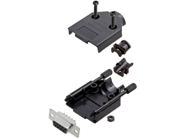 TRU COMPONENTS TCDTPKP09DBSK D-SUB koblingsrekke-/dempesett 180° poltal: 9 loddehoder 1 stk