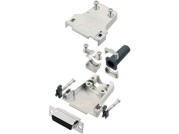 TRU COMPONENTS TCDTZF15HDS26K 7708588 D-SUB bøsning-sett 180° — poltall: 26 lodde, 1 stk