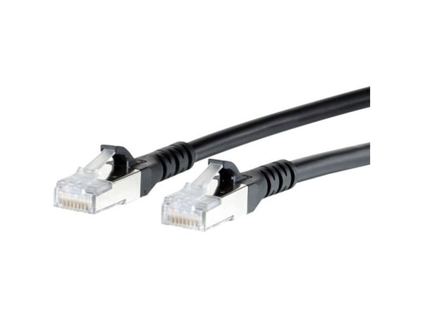 BTR NETCOM 1308451500-E, 1,5 m, Cat6a, S/FTP (S-STP), RJ-45, RJ-45, Sort