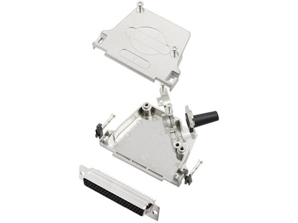TRU COMPONENTS TCD45ZF37HDS62K 7709916 D-SUB innføringshylsesett 45° poler: 62, loddepinne 1 stk