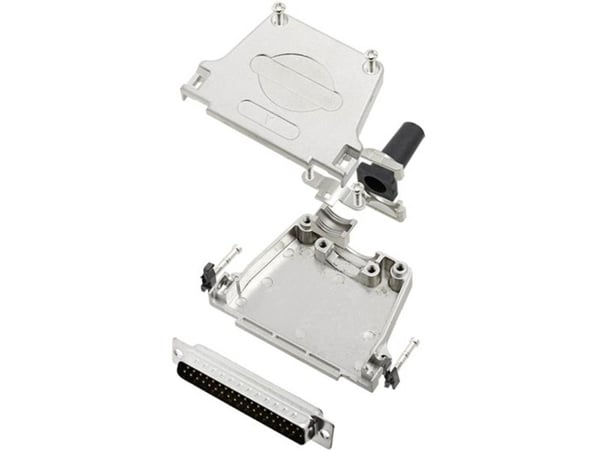 TRU COMPONENTS TCDTZF37DMPK 7709224 D-SUB-piikkiliuska 180° Piikkimäärä: 37 Juotoskuppi 1 kpl