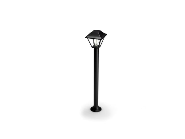 Philips myGarden Alpenglow stolplampa 60 W E27 ljuskälla medföljer inte, Utomhus pelar-/stolpbelysning, Svart, Aluminium, Glas, IP44, Trädgård, Ter...