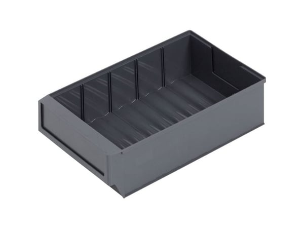 Alutec 66028 Oppbevaringskasser (L x B x H) 300 x 183 x 81 mm mørkegrå 1 stk