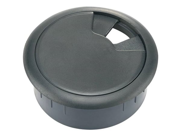 TRU COMPONENTS 530045 Kabelgennemføring Til arbejdsplader ABS Sort 1 stk