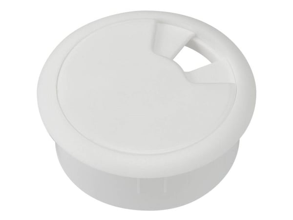 TRU COMPONENTS WP50BK Kabelgennemføring Til arbejdsplader ABS Hvid 1 stk 1 stk