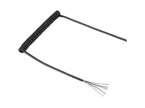 TRU COMPONENTS 1570979 Spiralkabel 218 mm / 640 mm 8 x 0,12 mm² Lajittelu 1 kpl