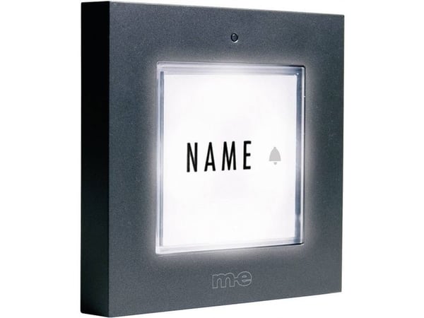 M-E MODERN-ELECTRONICS ringeknapp KTB 1 Familie antrasitt belyst (KTB-1 A)