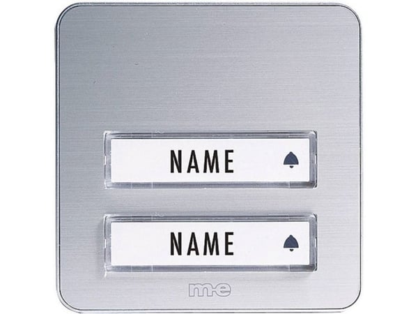 M-E MODERN-ELECTRONICS Ovikello painonappi KTA 2 Family Silver (KTA-2 A/S)