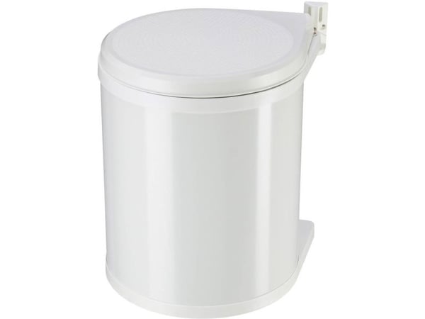 Hailo Compact-Box M 3555-001 Skraldespand 15 l Stålplade (Ø x H) 285 mm x 355 mm Hvid 1 stk