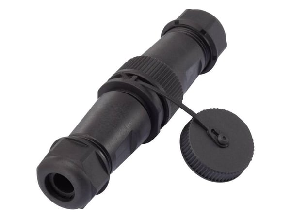 TRU COMPONENTS 1094581 rundstiftadapter stift, rett, tilkobling, rett samlet poltall: 4 (1 stk)