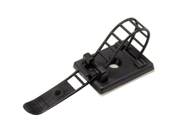 TRU COMPONENTS WCT-64 Kiinnityspesä Itseliimautuva, ruuvitanko 1206770 Nipun Ø-alue 16 mm (max) Kiinnityssiteellä Musta 25 kpl