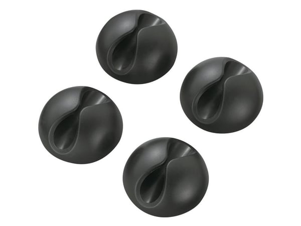 TRU COMPONENTS SWC-10BK/4P Kaapelipidike Itsekiinnittyvä 542240 Nippu-Ø-alue 9 mm (max) Musta 4 kpl