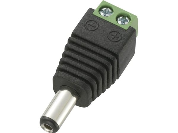 TRU COMPONENTS DC14-M Pienjänniteliitin Liitin, suora 5,5 mm 2,1 mm 1 kpl 1 kpl