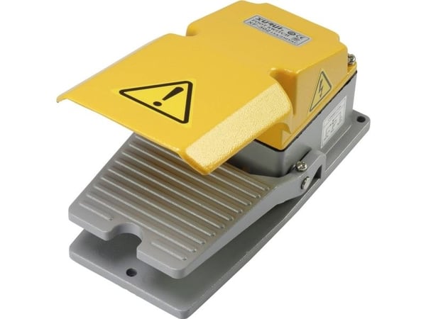 TRU COMPONENTS XF-302 fotkontakt 250 V/AC 15 A, 1 pedal med beskyttelsesdeksel, 1 stk sluttkontakt