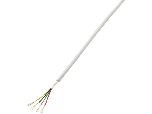 TRU COMPONENTS 1570252 Hälytyskaapeli LiYY 4 x 0,14 mm² Valkoinen 50 m