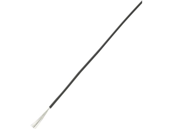 TRU COMPONENTS 1570263 Lanka LiY 1 x 0,50 mm² Musta 100 m