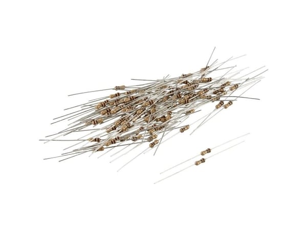 Tru Components TRU COMPONENTS TC-CFR0W4J0150KIT203 karbonbelægningsmotstand 15 Ohm med aksial ledning 0207 0,25 W 5 % 100 stk