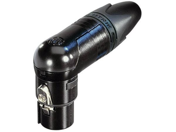 Neutrik NC3FRX-B, XLR, Sort, Gull, -30 - 80 °C, 20,3 mm, 72,9 mm