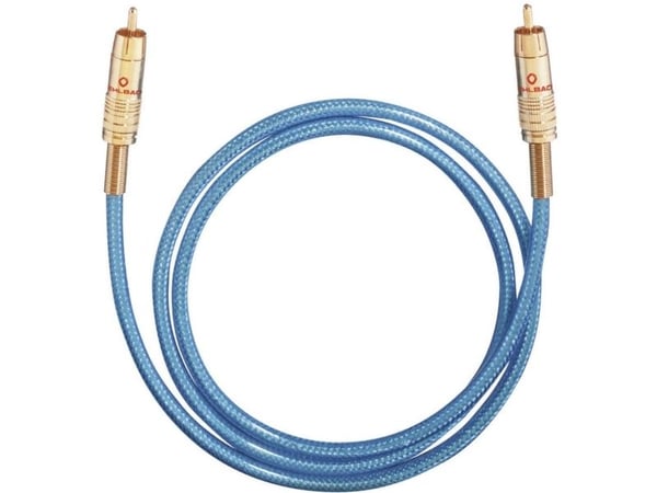 OEHLBACH NF 113 DIGITAL SET, 0.5m, RCA, Hankjønn, RCA, Hankjønn, 0,5 m, Blå