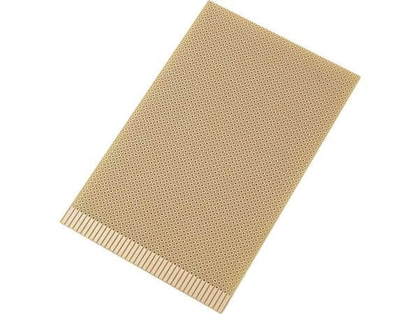 TRU COMPONENTS SU527661 europrintkort hardt papir (L x B) 16 cm x 10 cm 35 µm rutenettmål 2,54 mm 1 stk.