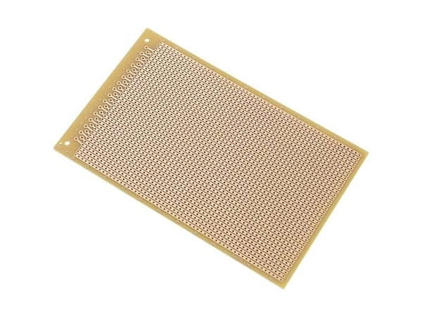 TRU COMPONENTS SU527466 Europrintplate hardt papir 16 x 10 cm, 35 µm, rutenett 2,54 mm, 1 stk