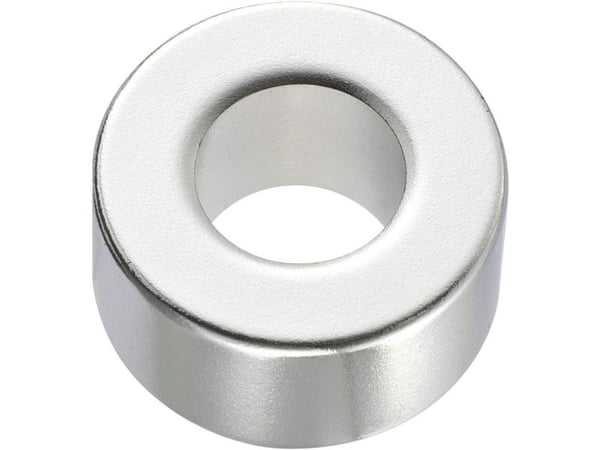 TRU COMPONENTS permanentmagnet ring N45 (Ø x H) 20 mm x 10 mm, 1,33–1,37 T, grense temperatur maks. 80 °C