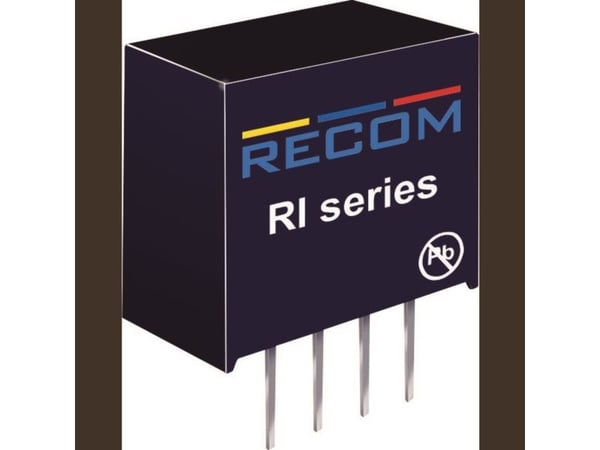 Recom International RI-2412 2W DC/DC-muunnin, SIP4 RI-2412 24 V 12 V 168 mA 2 W