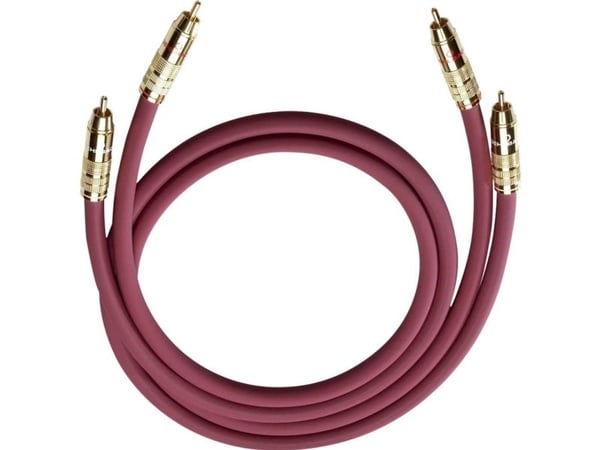 OEHLBACH NF 214 Master Set, 0.7m, 2 x RCA, 0,7 m, Bordeaux